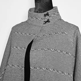 Abbey Swing Coat - Limited Edition - Grey stripe
