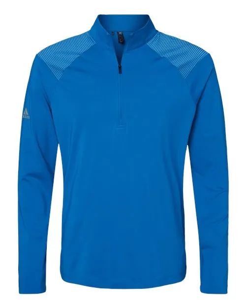 adidas Men's Shoulder Stripe Quarter-Zip Pullover