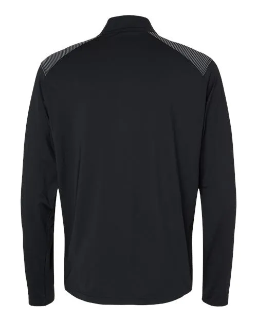 adidas Men's Shoulder Stripe Quarter-Zip Pullover