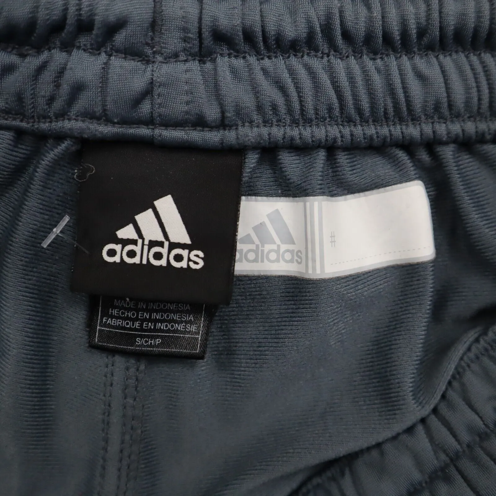 adidas Mens Sweatpants Activewear Elastic Waist Football Pockets White Gray Sz S