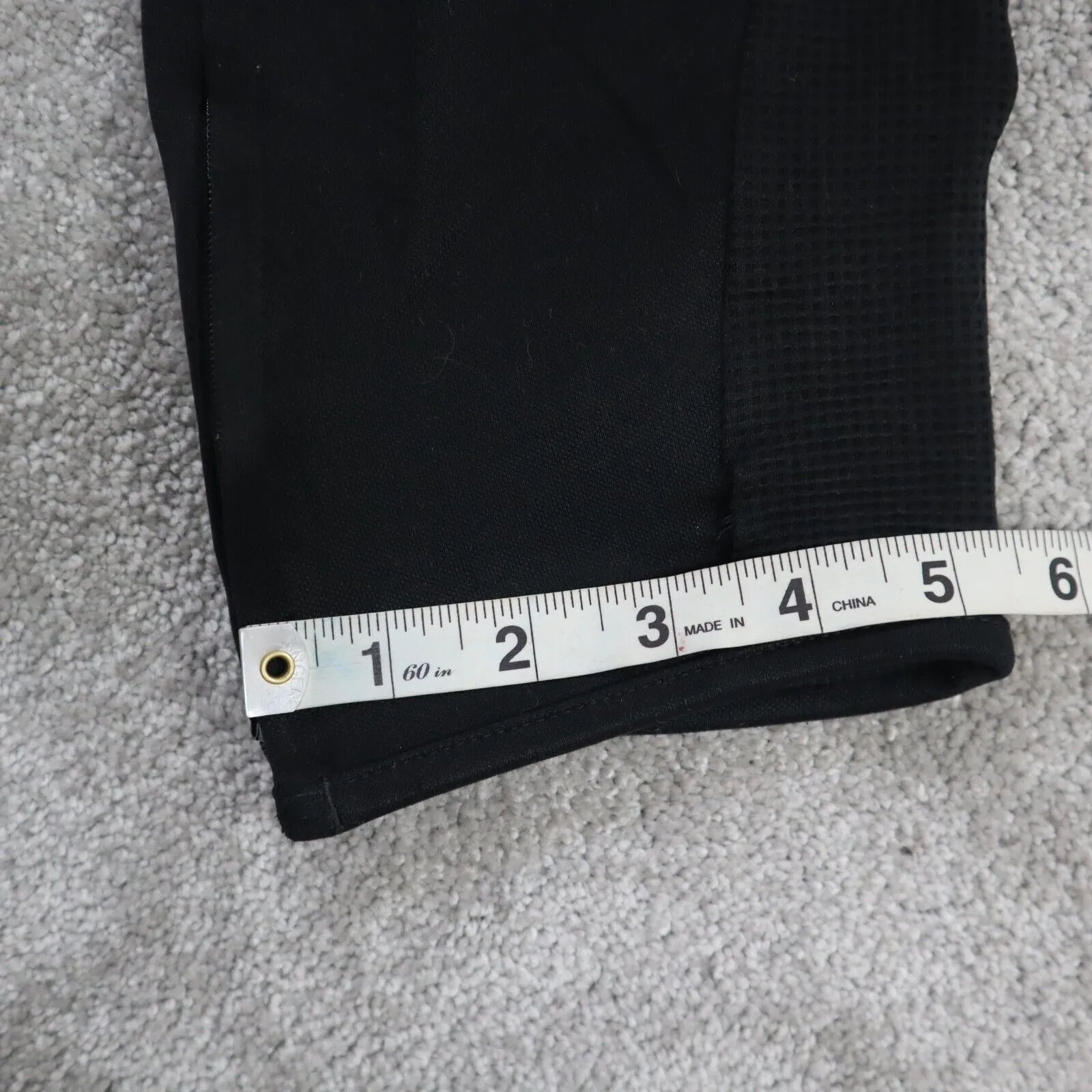 adidas Sweatpants Men Size 6 Black Solid Athletic Pants Elastic Blended Pull On
