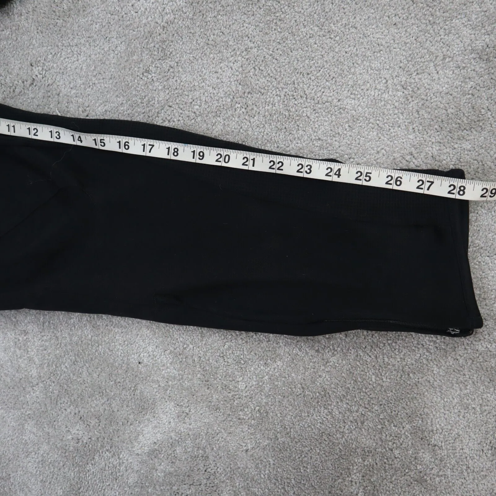 adidas Sweatpants Men Size 6 Black Solid Athletic Pants Elastic Blended Pull On