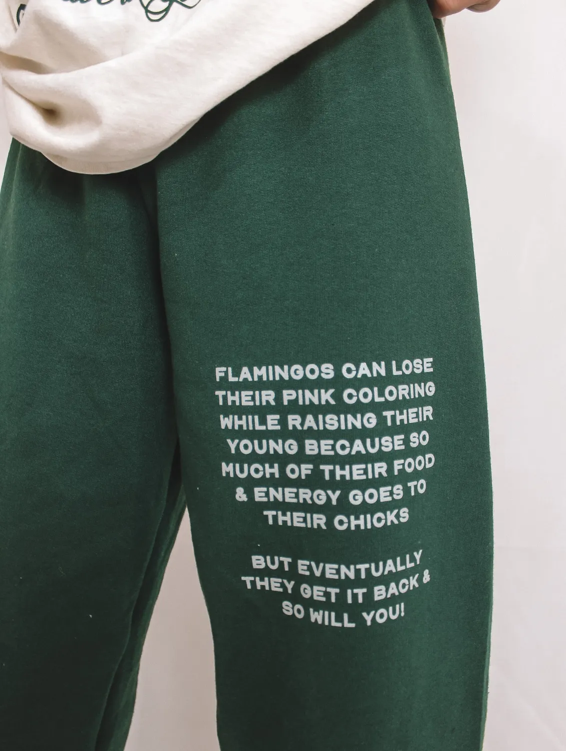 Affirmations Collection Sweat Set Forest Green Sweatpants