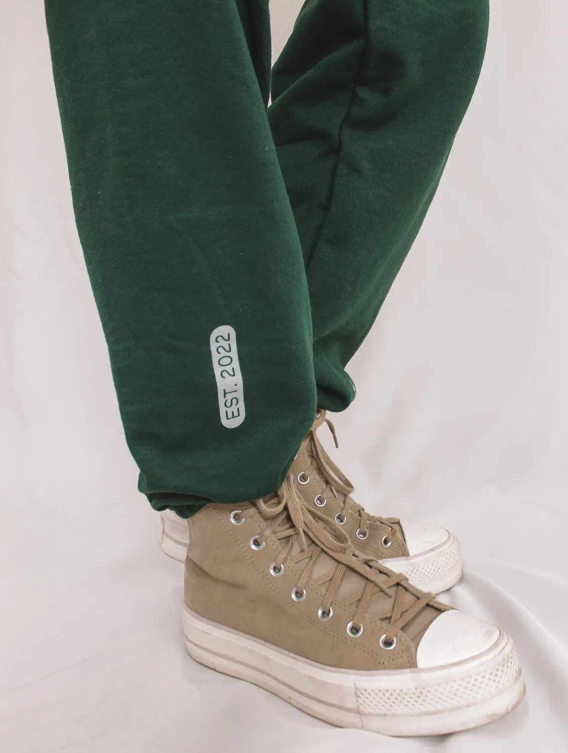 Affirmations Collection Sweat Set Forest Green Sweatpants