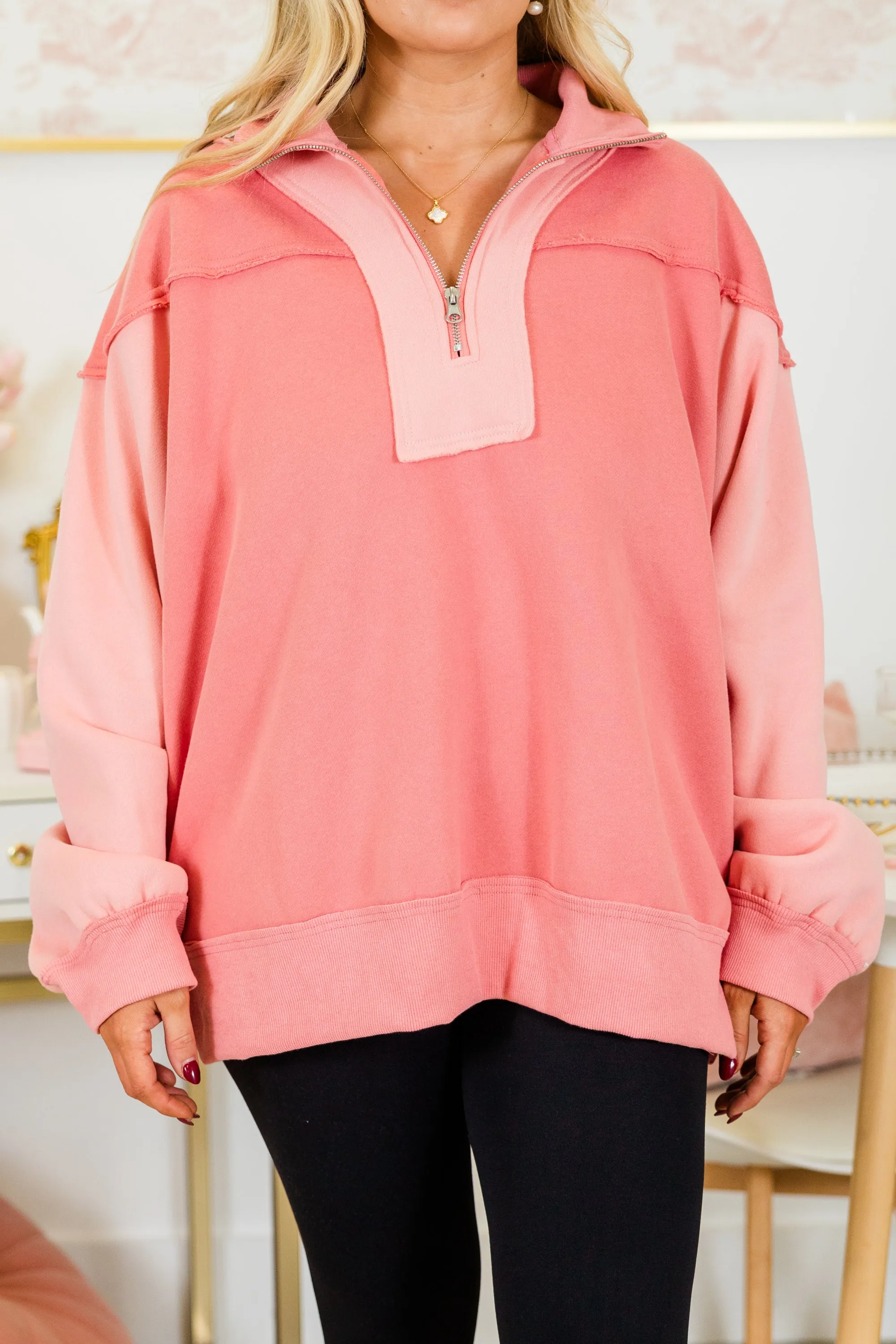 All We Want Pullover, Salmon