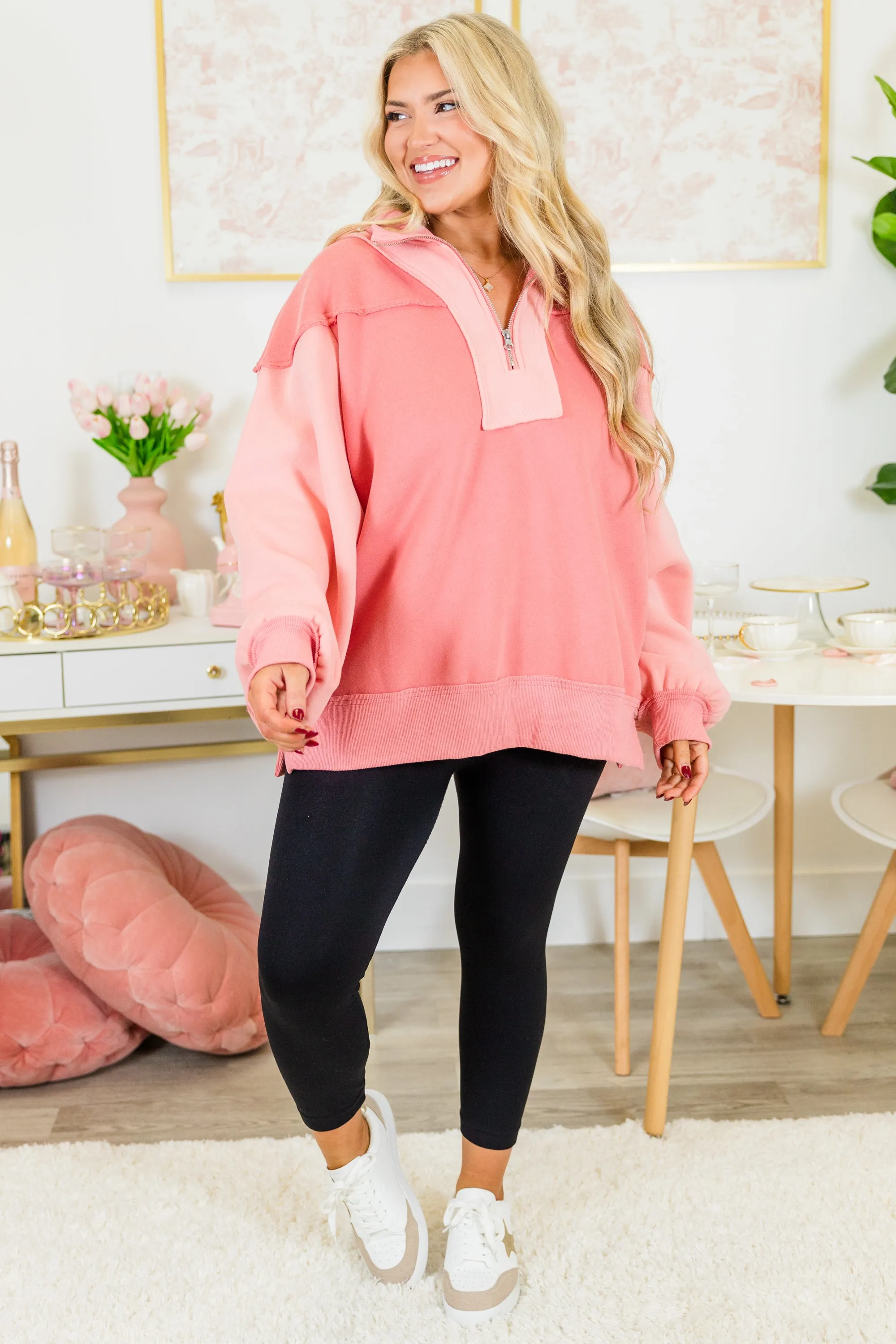 All We Want Pullover, Salmon