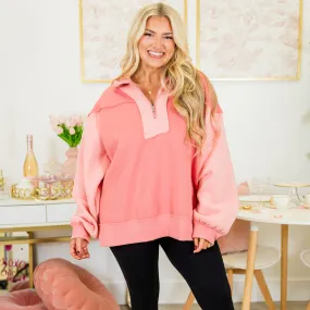 All We Want Pullover, Salmon