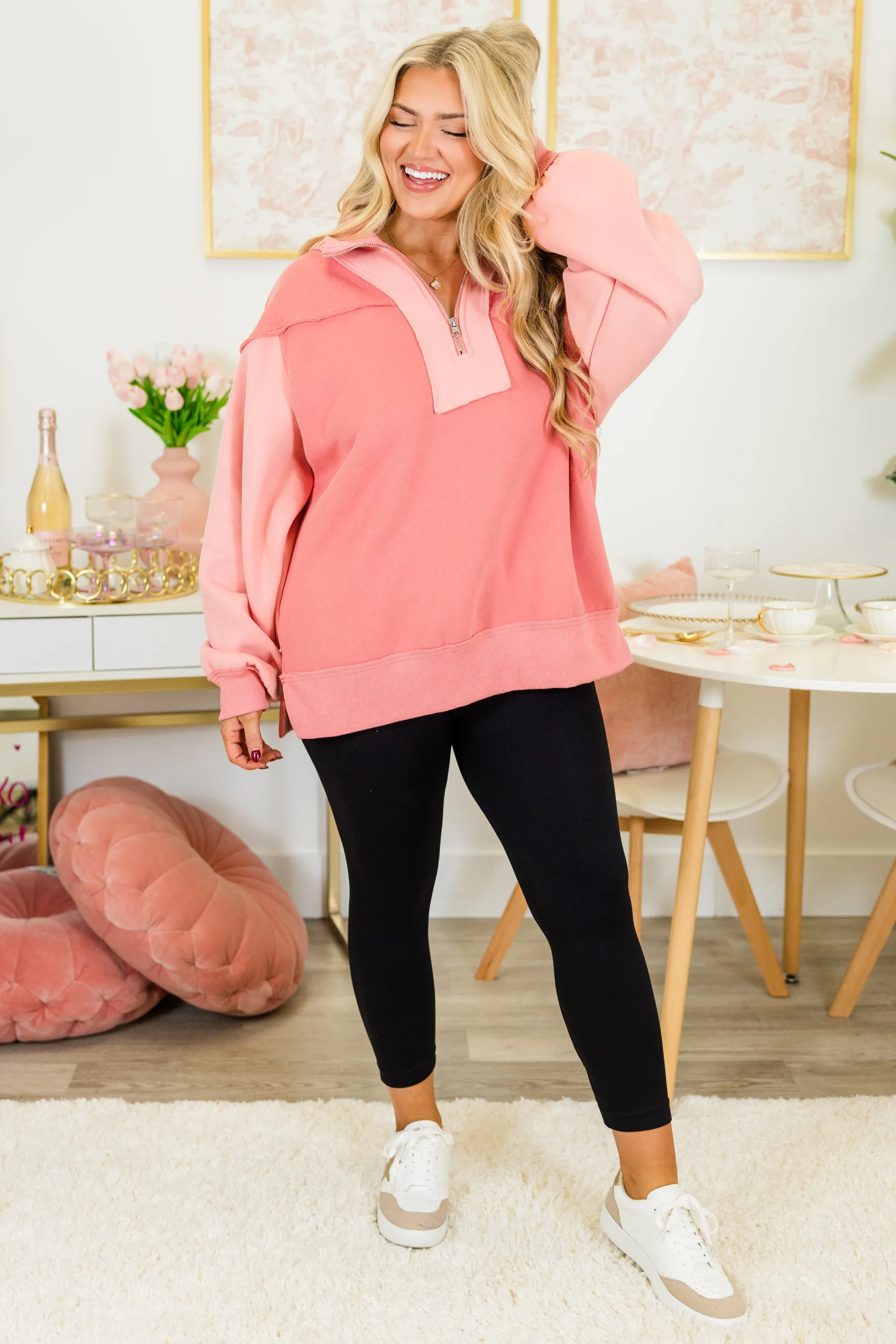 All We Want Pullover, Salmon