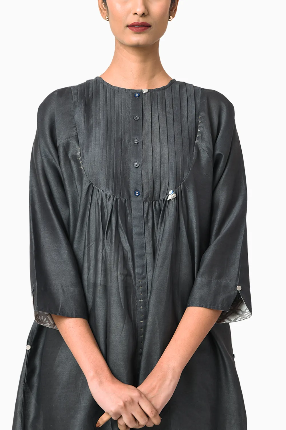 Americano Chanderi Tunic with Trouser Set