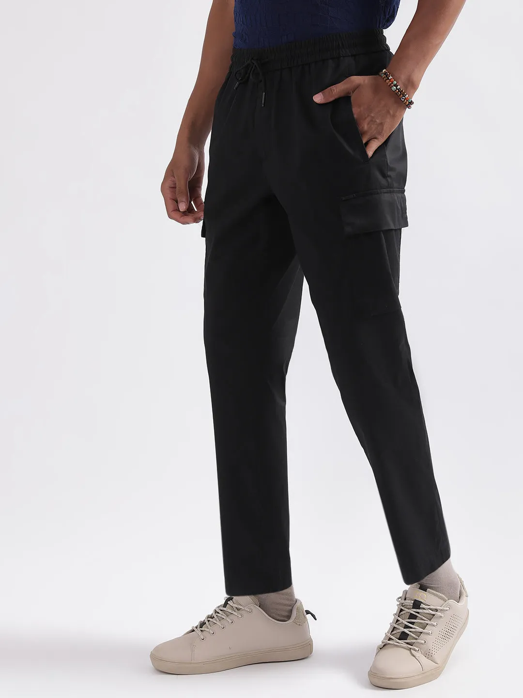 Antony Morato Men Mid-Rise Pure Cotton Joggers