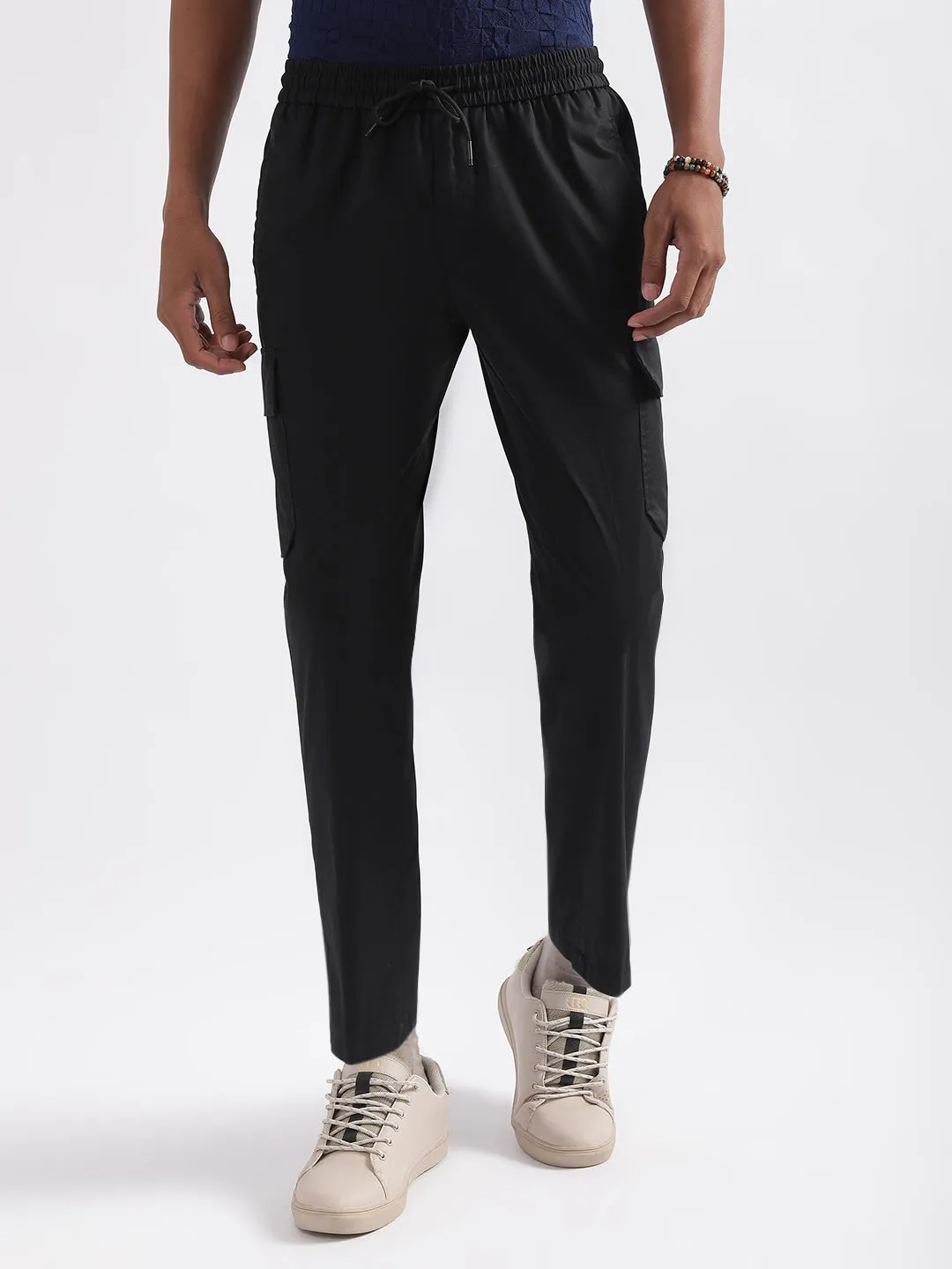 Antony Morato Men Mid-Rise Pure Cotton Joggers