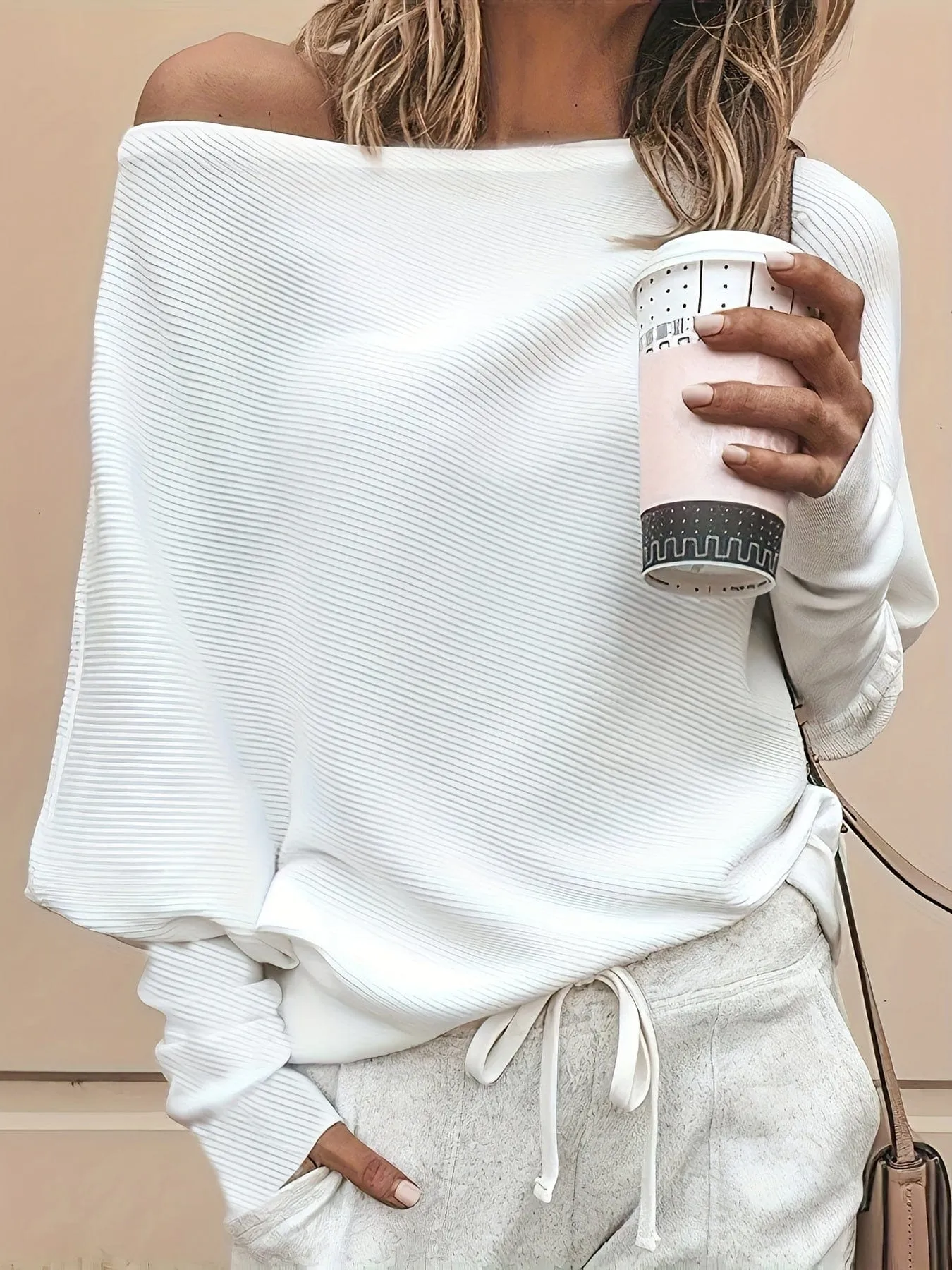 Asymmetrical Ribbed Knit Top