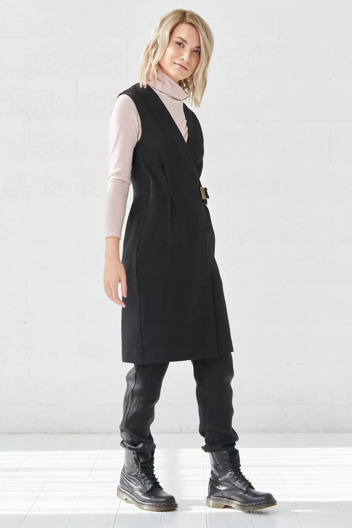 Autumn wool vest Lina