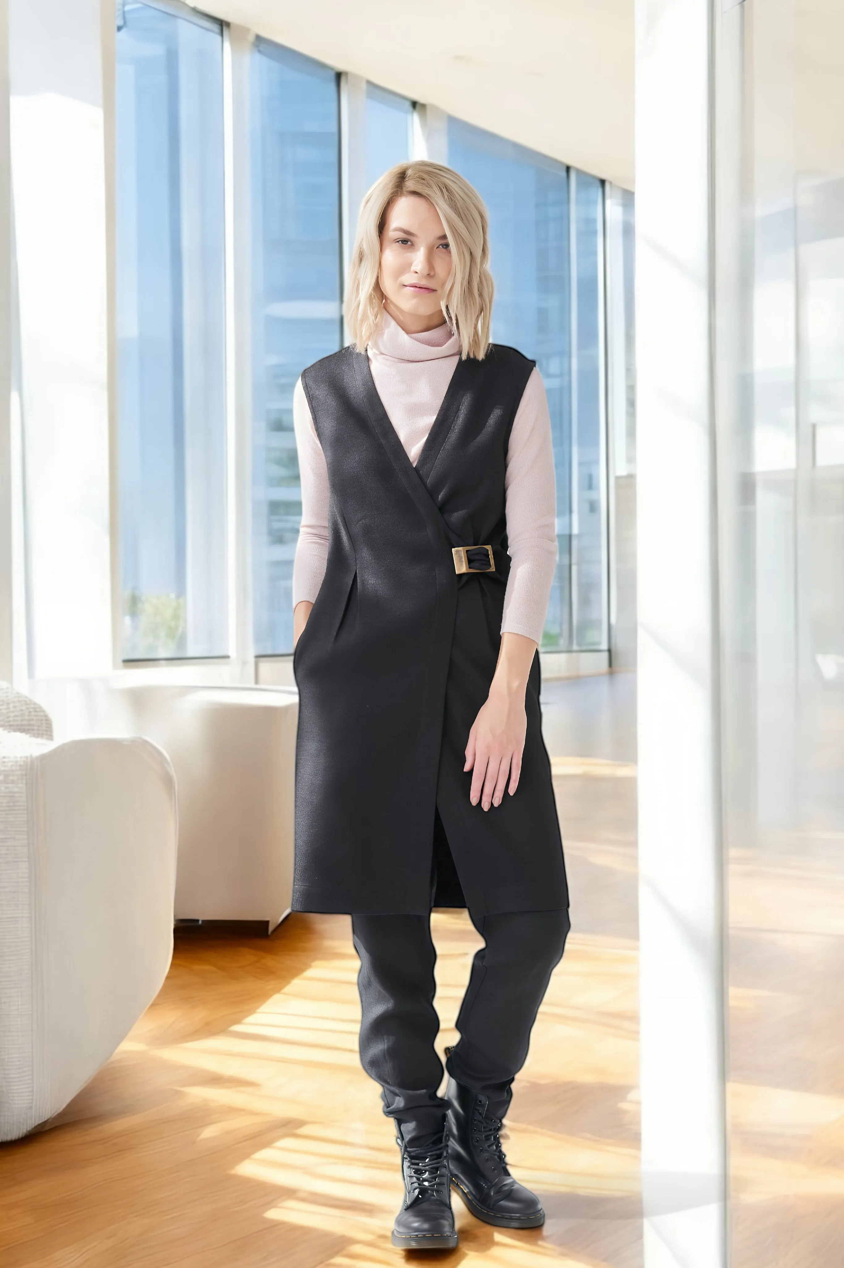 Autumn wool vest Lina