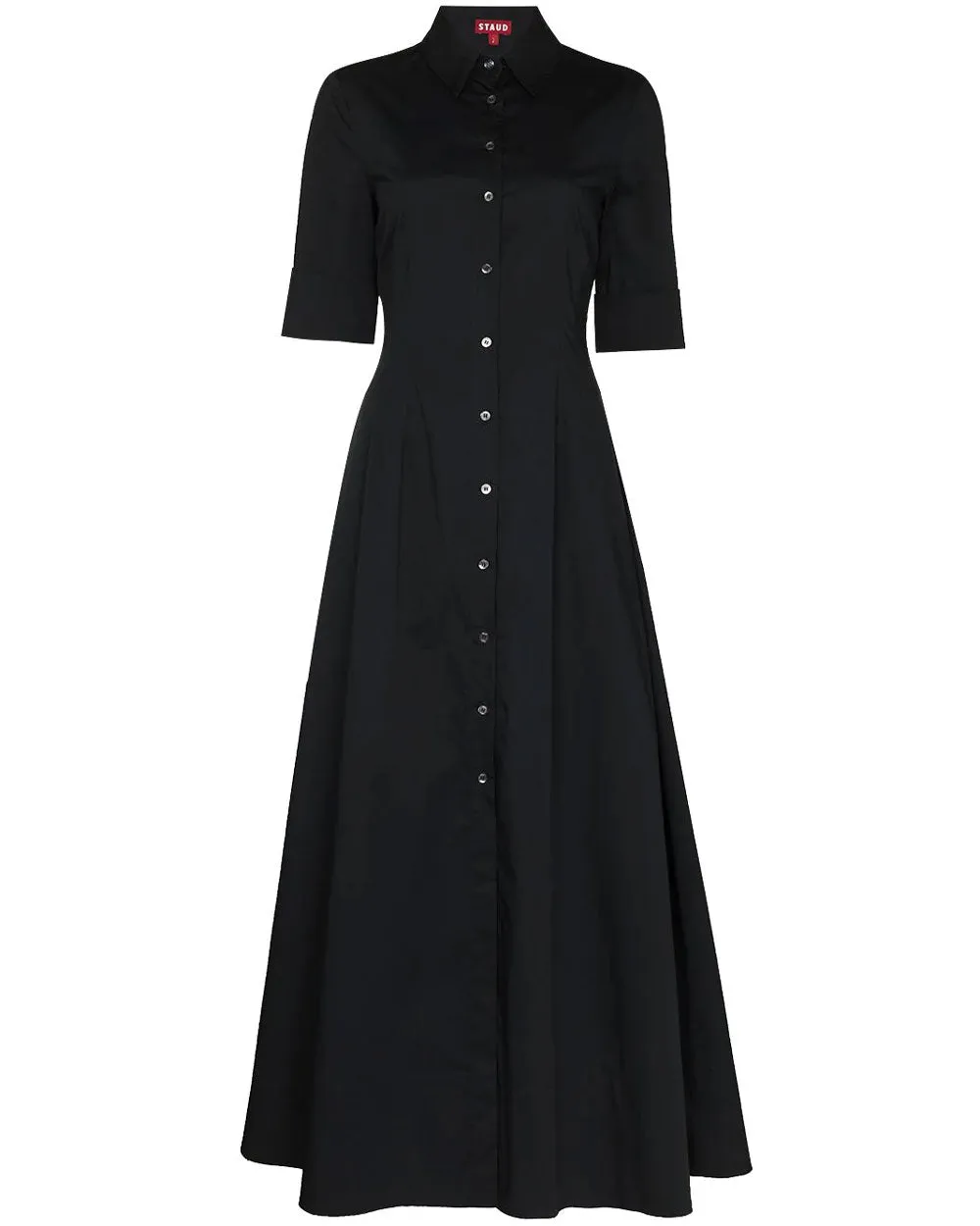 Black Button Down Joan Maxi Dress