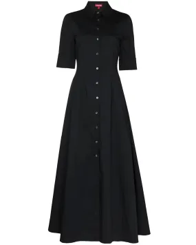 Black Button Down Joan Maxi Dress