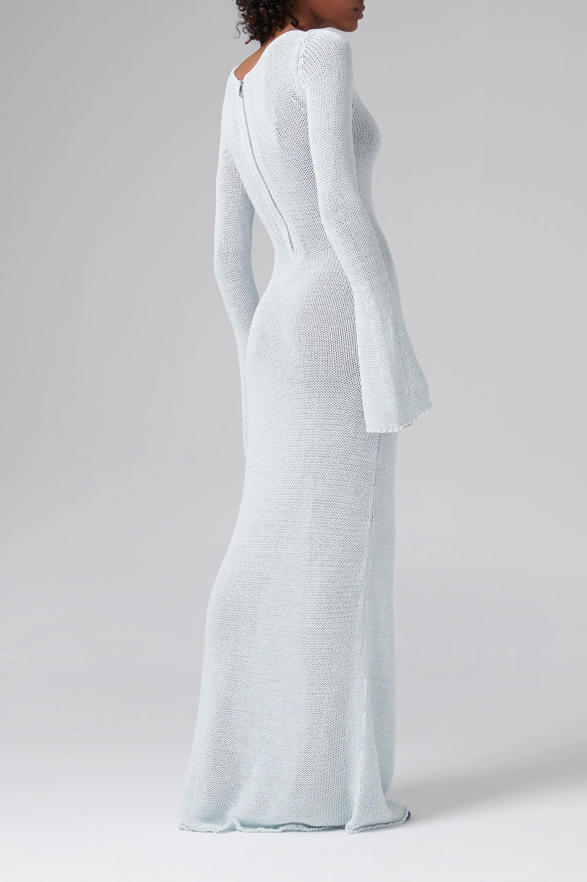 Blue Orca Maxi Long Sleeve Dress
