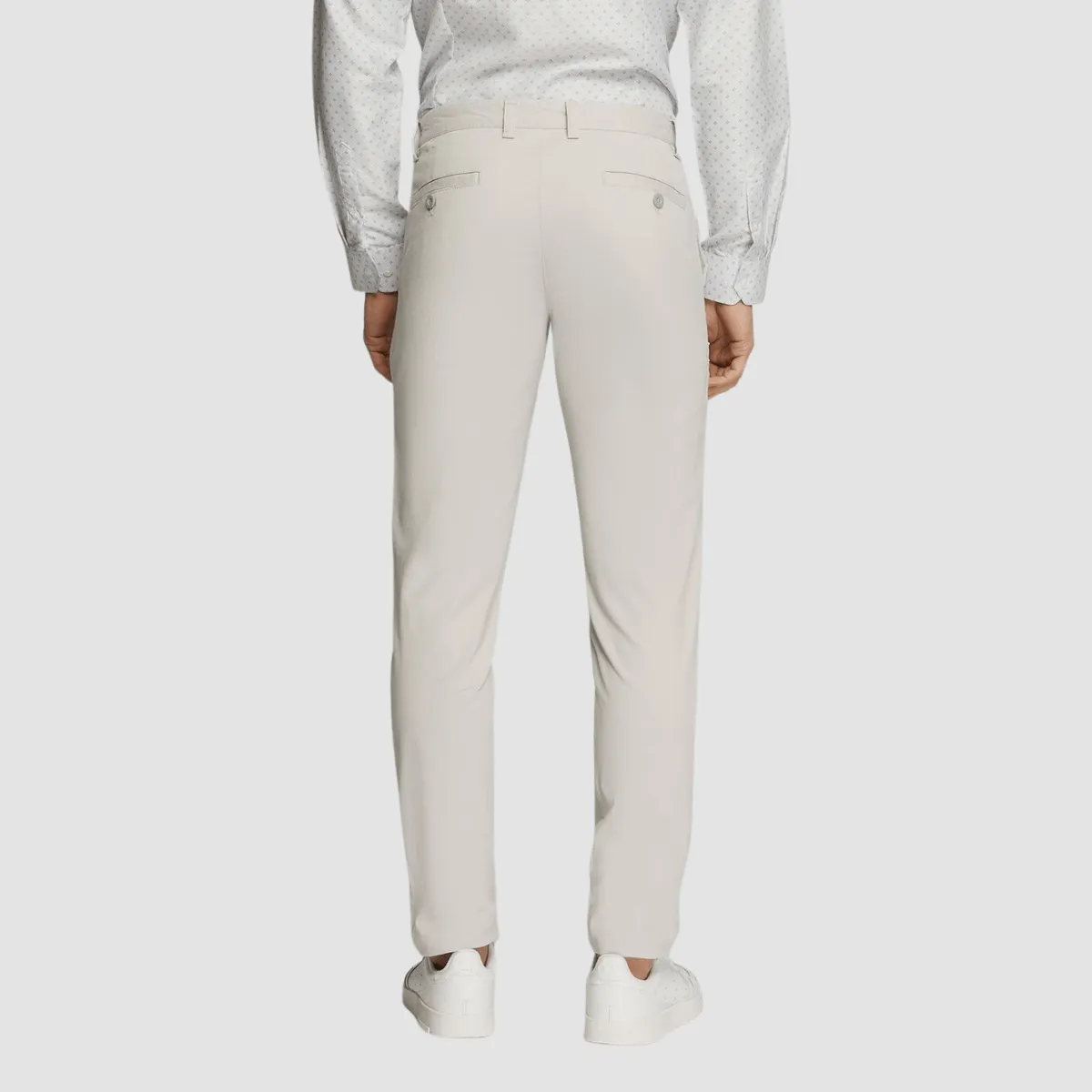 Boulvandre Mens Urban Behaviour Chino Pants in Silver