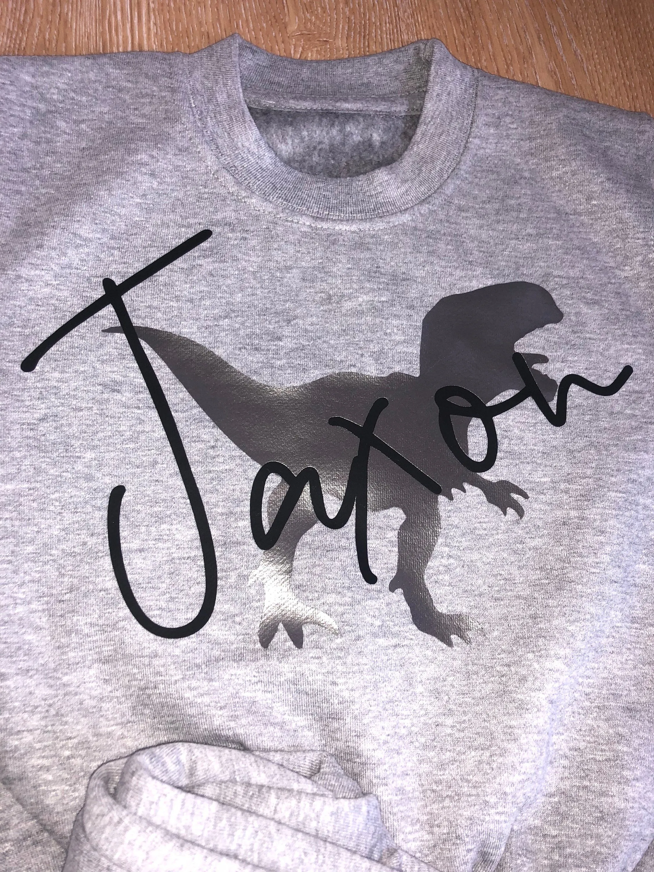Boys Personalised Dinosaur Sweatshirt & Joggers