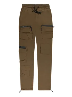 Brown Nylon Joggers