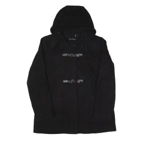 CALVIN KLEIN Duffle Coat Black Wool Womens L