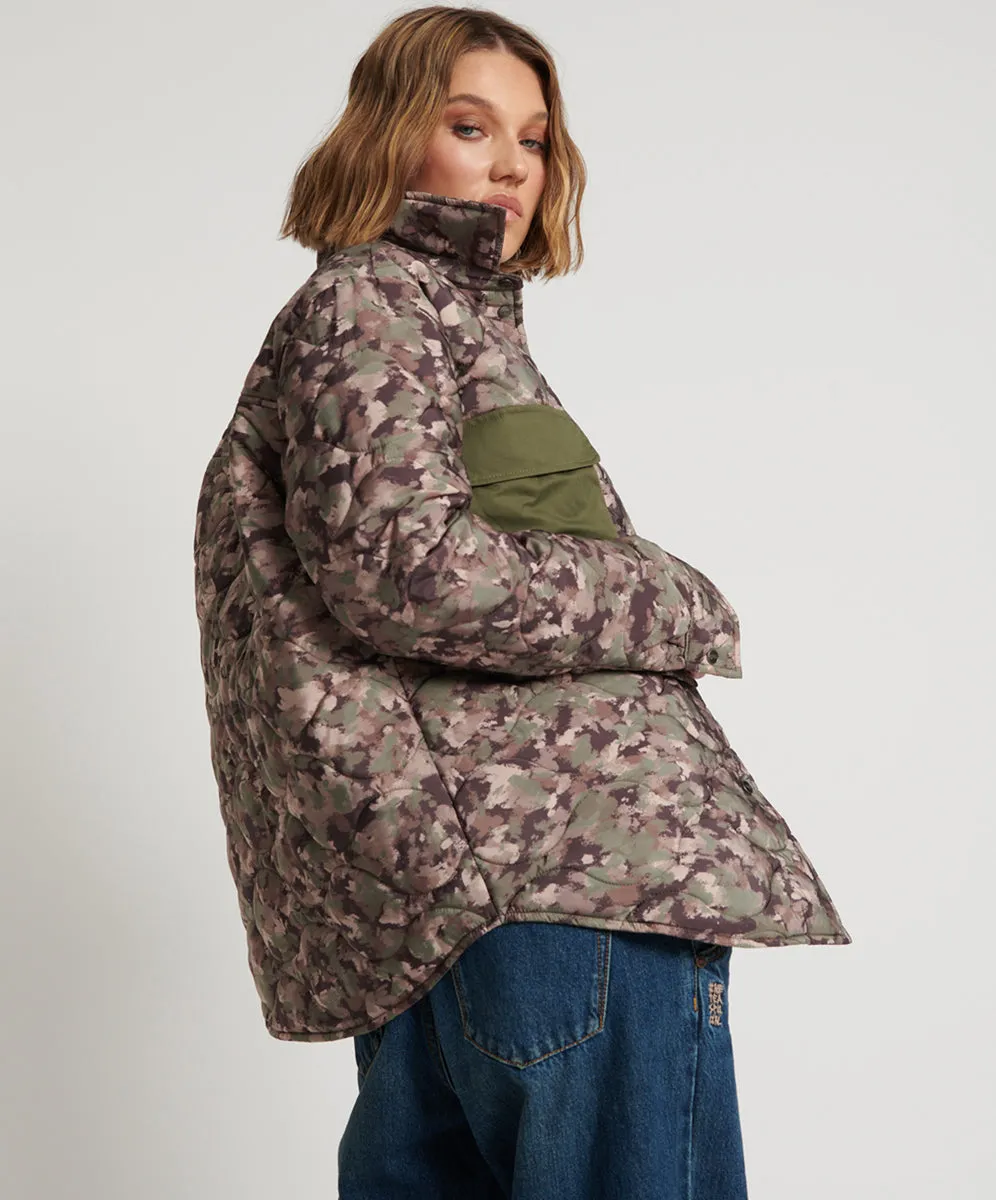 CAMO QUILTED JACKET