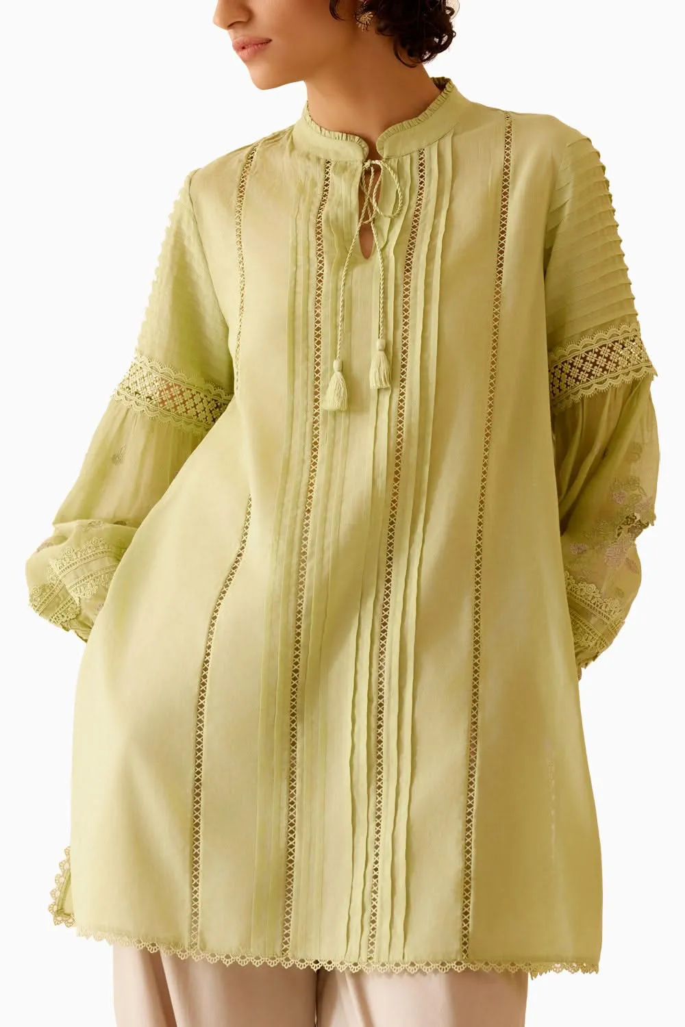 Cecile Green Tunic