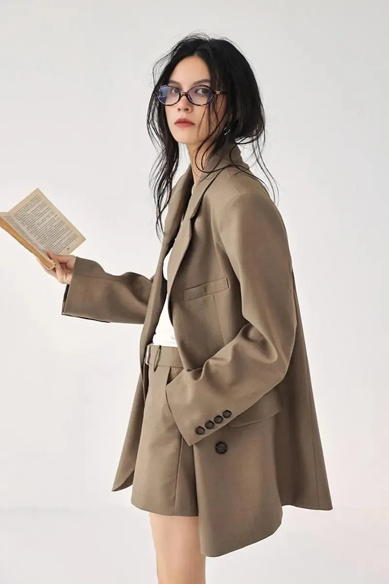 Classic Oversized Double Breasted Blazer