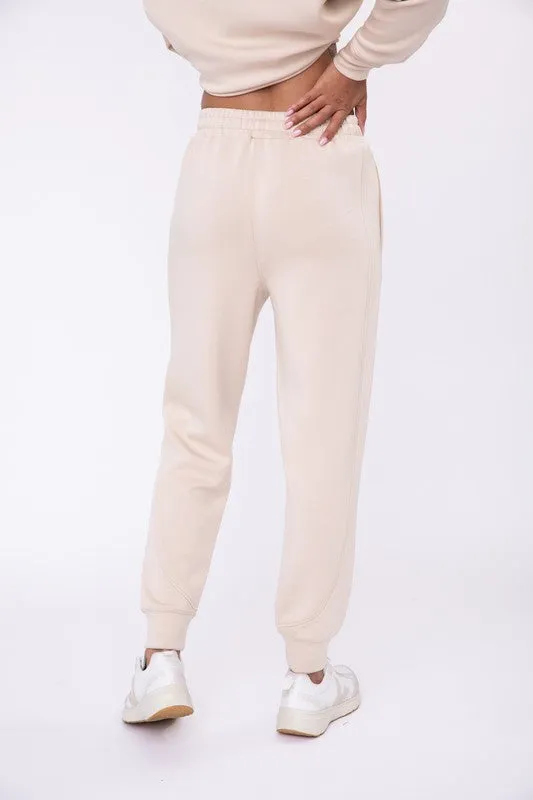Contrast seam joggers