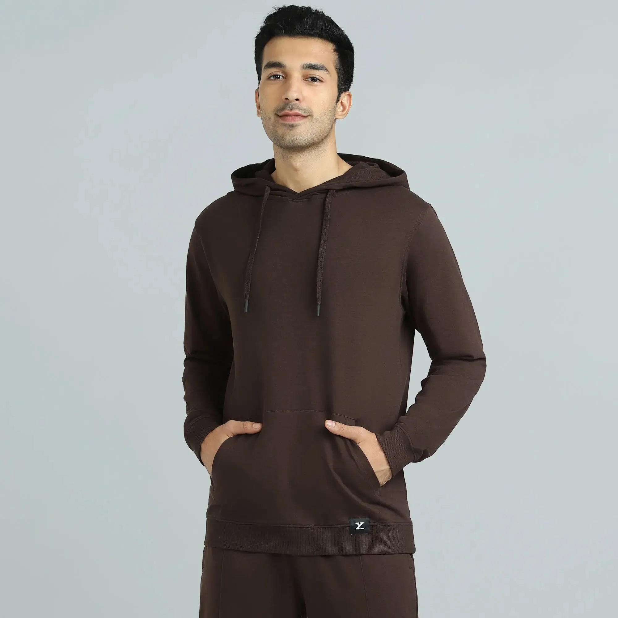 Cruze French Terry Cotton Hoodies Malt Brown