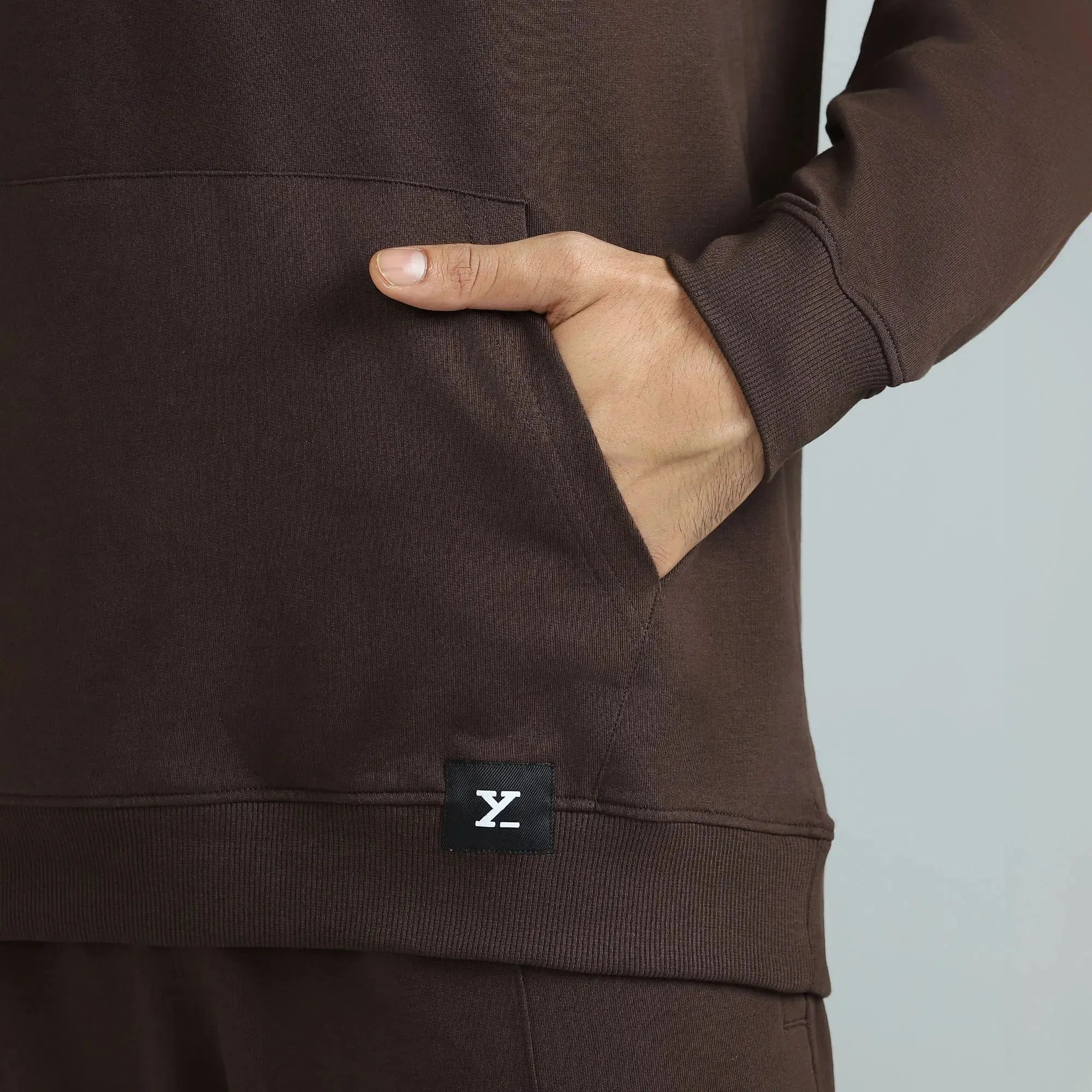 Cruze French Terry Cotton Hoodies Malt Brown