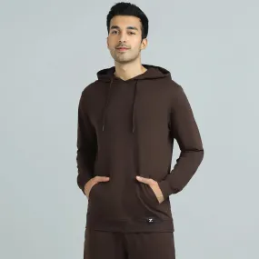 Cruze French Terry Cotton Hoodies Malt Brown