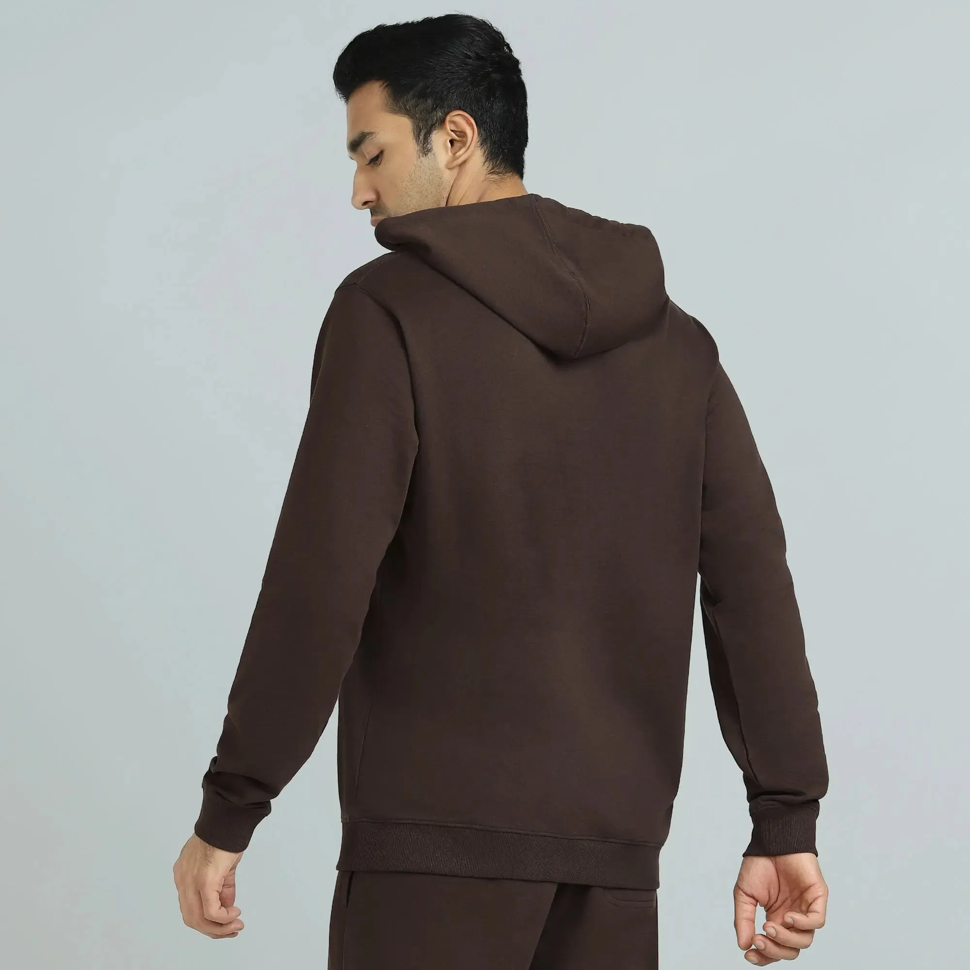 Cruze French Terry Cotton Hoodies Malt Brown