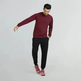 Cruze French Terry Cotton Sweatshirts Auburn Red