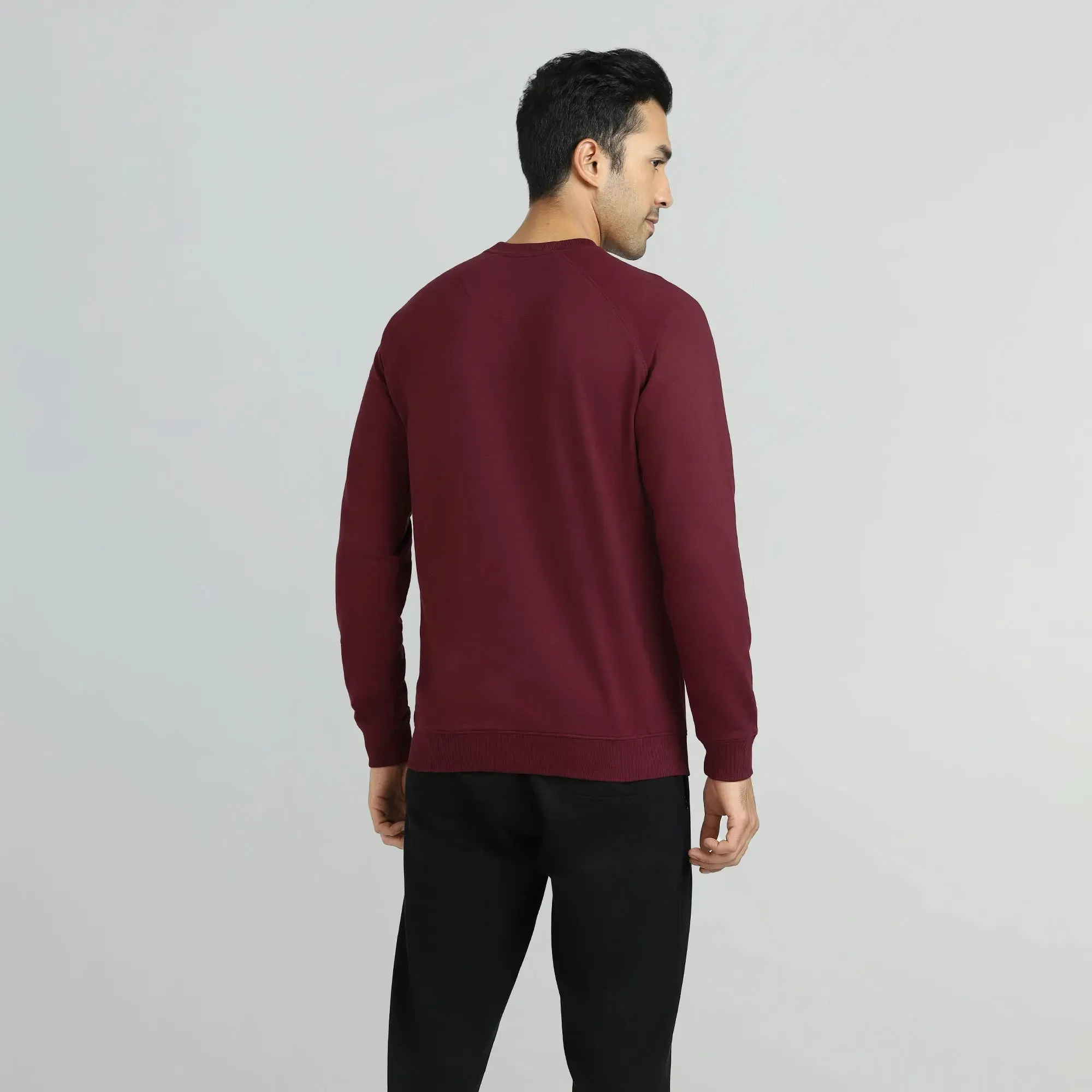 Cruze French Terry Cotton Sweatshirts Auburn Red