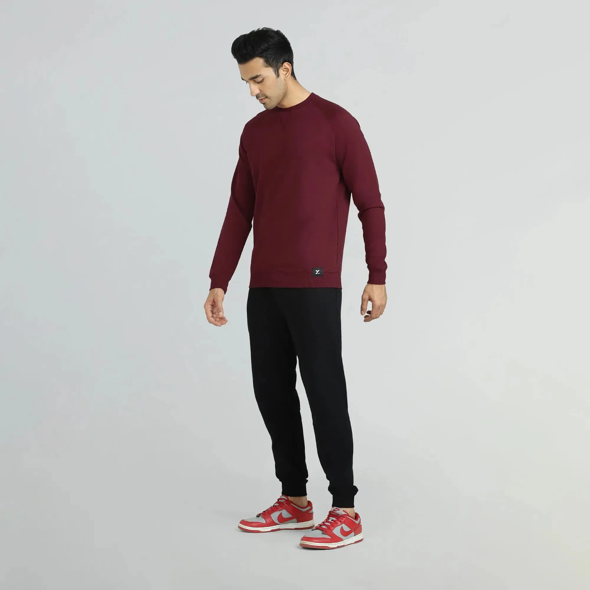 Cruze French Terry Cotton Sweatshirts Auburn Red