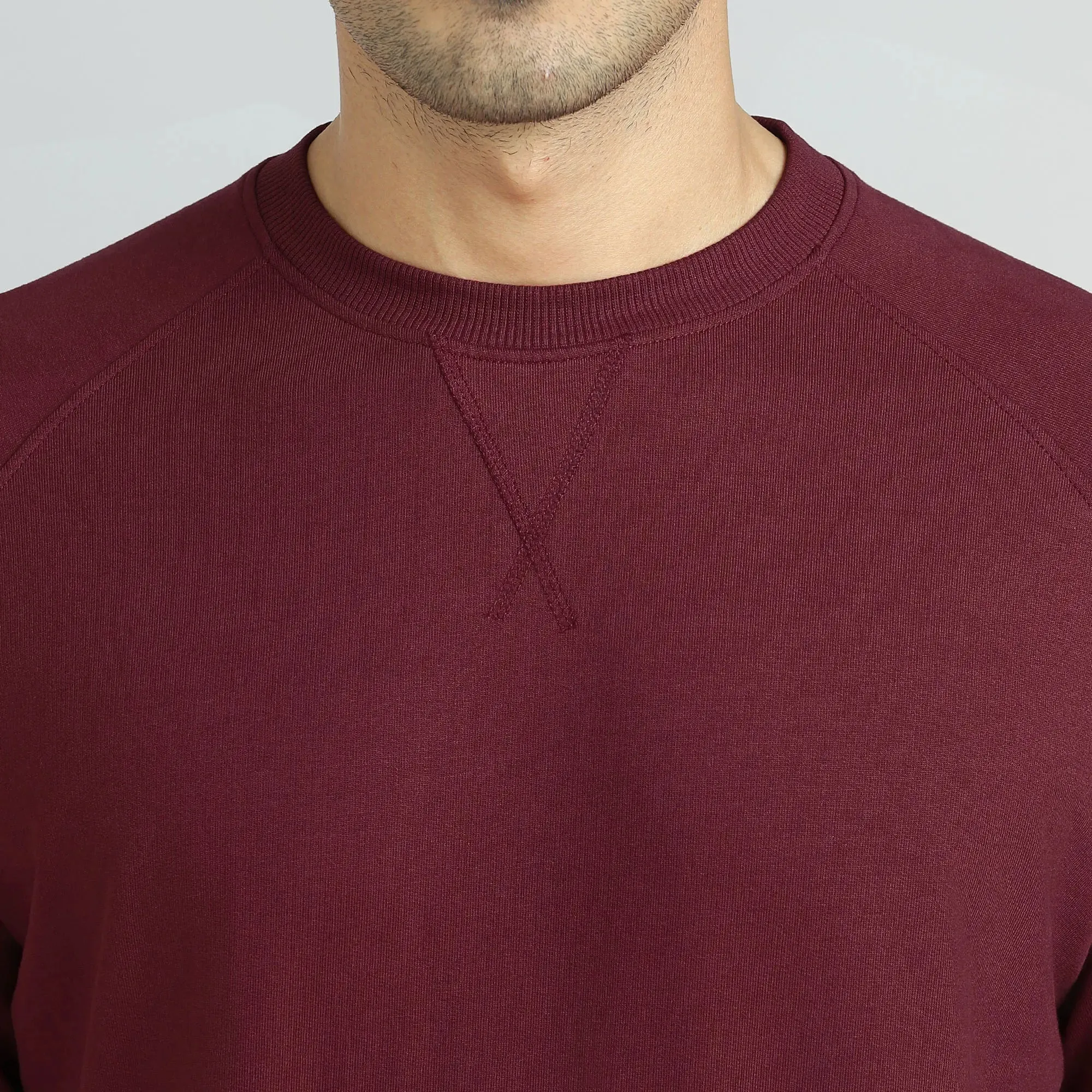 Cruze French Terry Cotton Sweatshirts Auburn Red