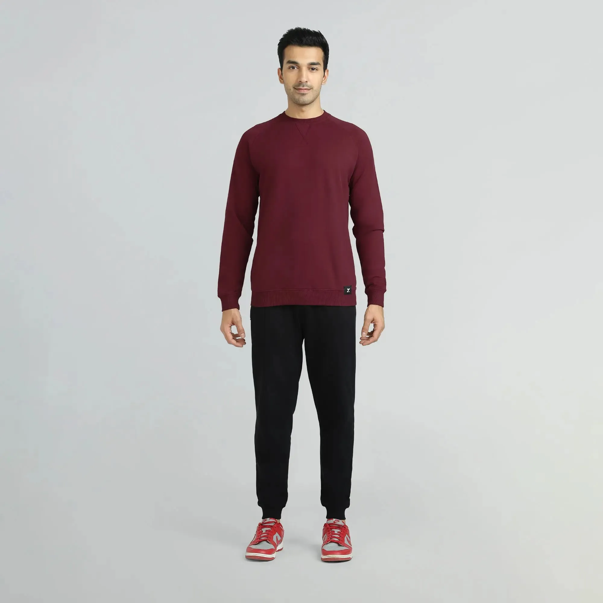 Cruze French Terry Cotton Sweatshirts Auburn Red