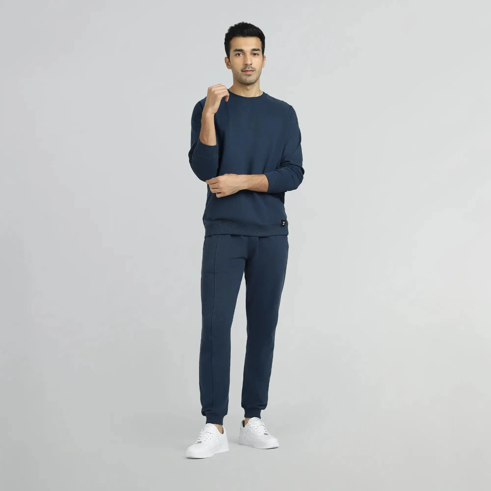 Cruze French Terry Cotton Sweatshirts Opal Blue