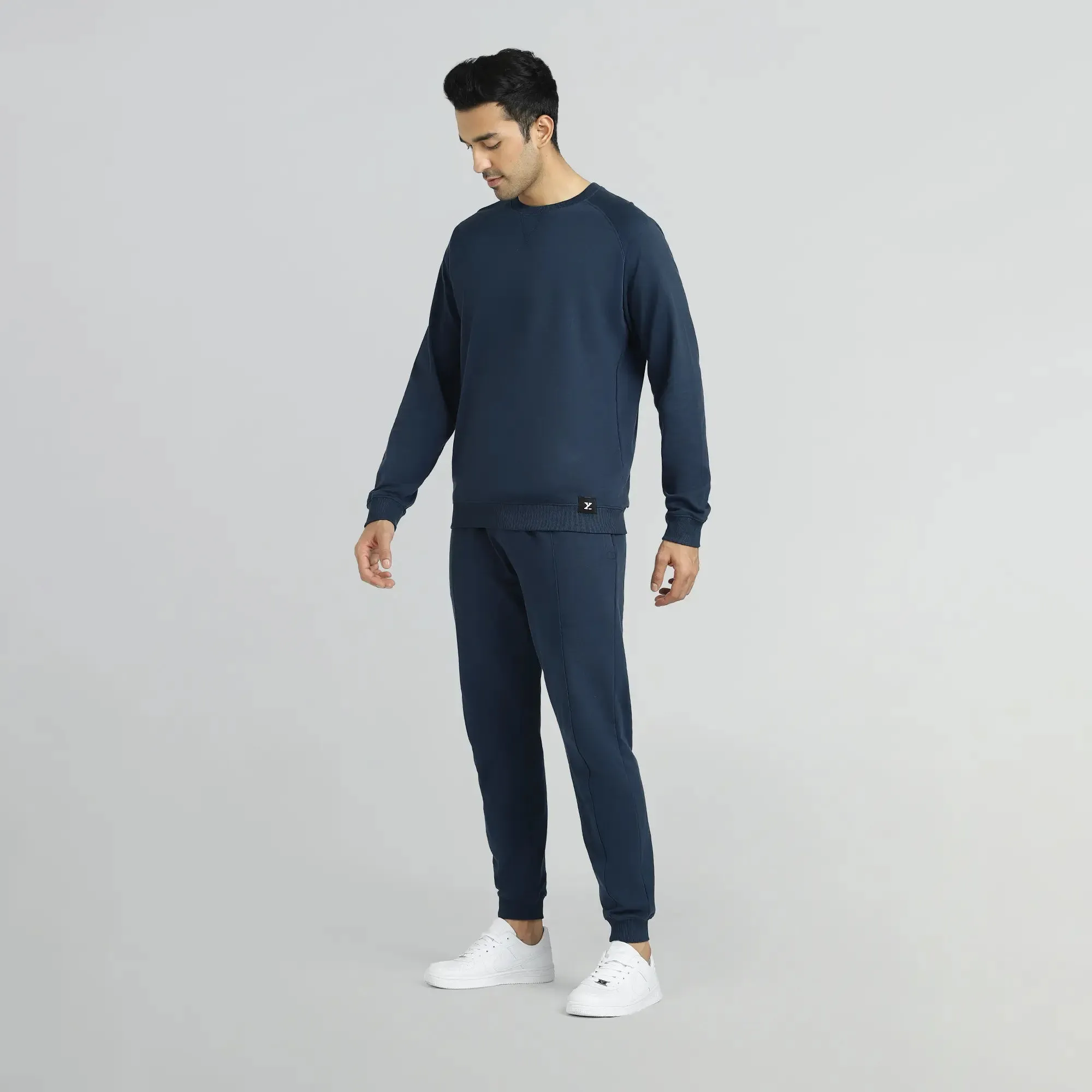 Cruze French Terry Cotton Sweatshirts Opal Blue