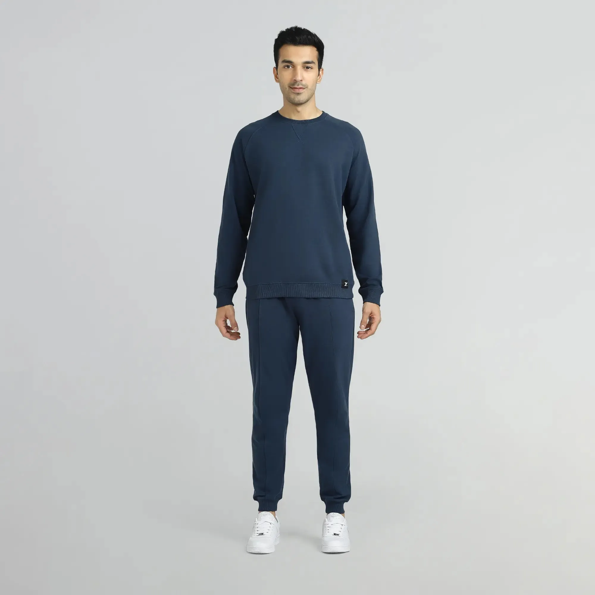 Cruze French Terry Cotton Sweatshirts Opal Blue