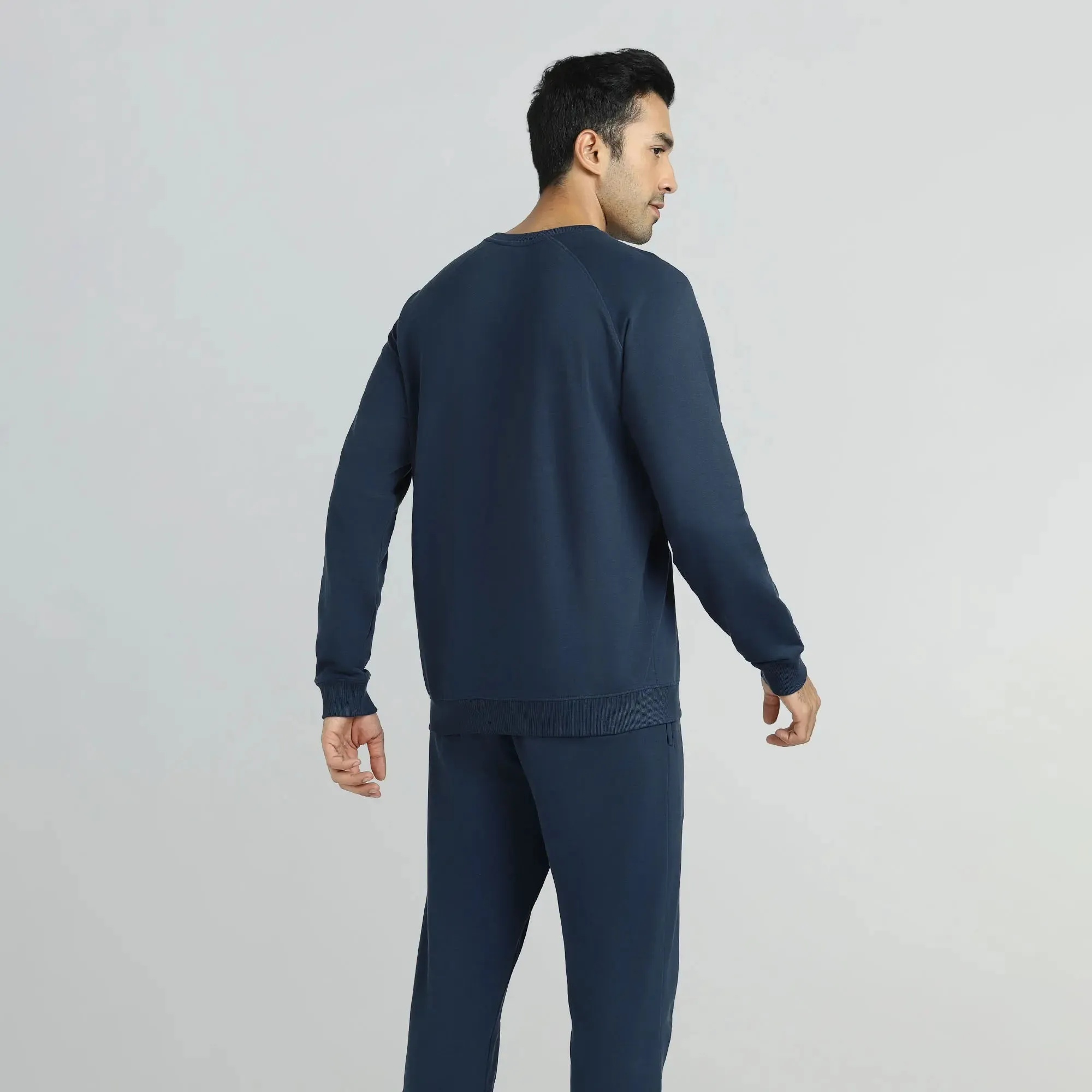 Cruze French Terry Cotton Sweatshirts Opal Blue