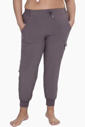 CURVY High-Waisted Capri Active Joggers with Pockets