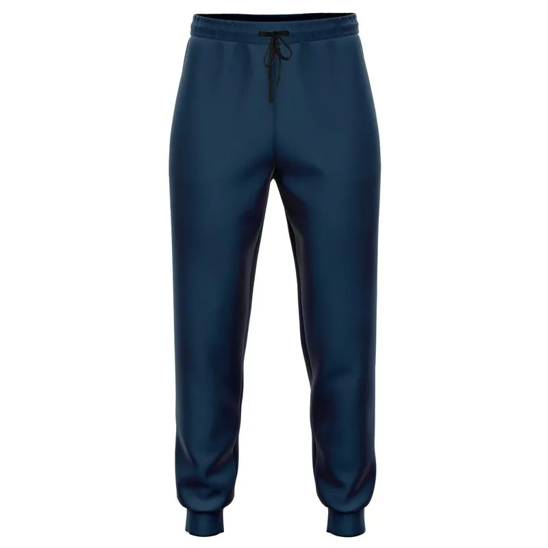 Dark Blue Joggers | Unisex | with PLUS sizes | Dark Pastel Blue | C60M30Y0K80
