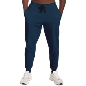 Dark Blue Joggers | Unisex | with PLUS sizes | Dark Pastel Blue | C60M30Y0K80