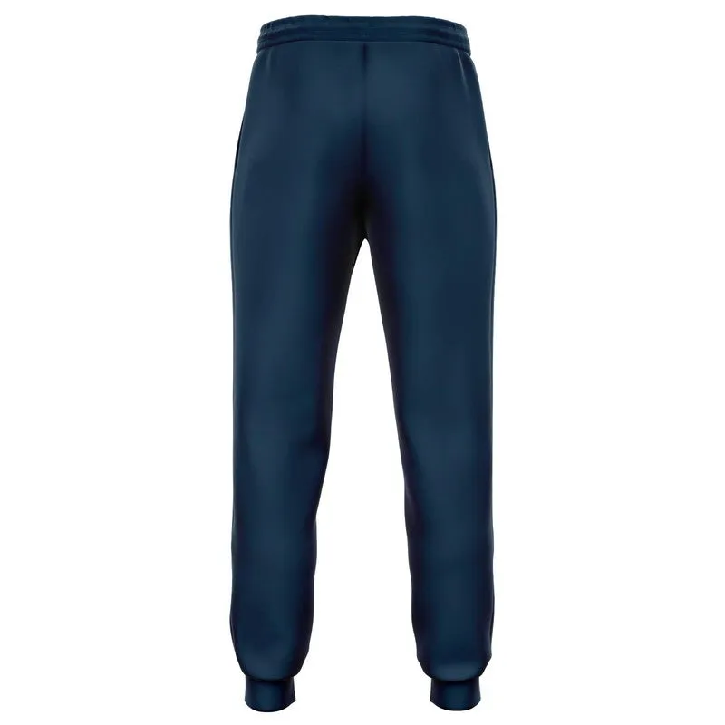 Dark Blue Joggers | Unisex | with PLUS sizes | Dark Pastel Blue | C60M30Y0K80
