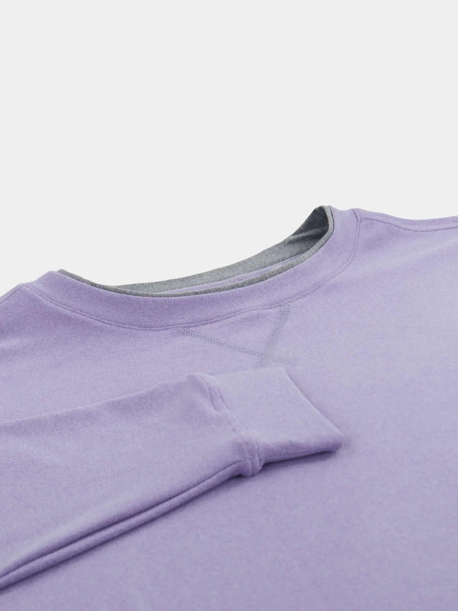 Donald Ross Mens Classic Fit Super Golf Performance Fleece Pullover  - HEATHER/LILAC