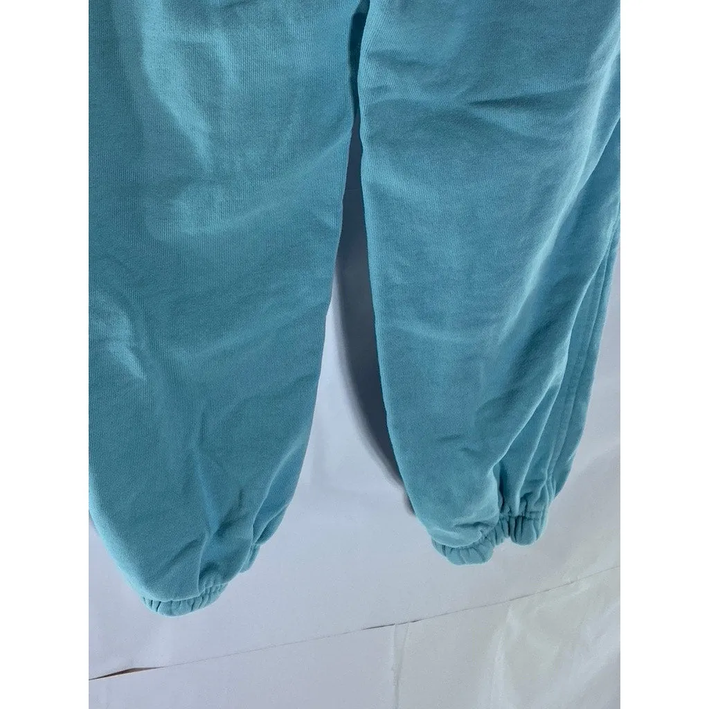 EVERLANE Women's Light Blue Organic Cotton Drawstring Casual Jogger Pant SZ S