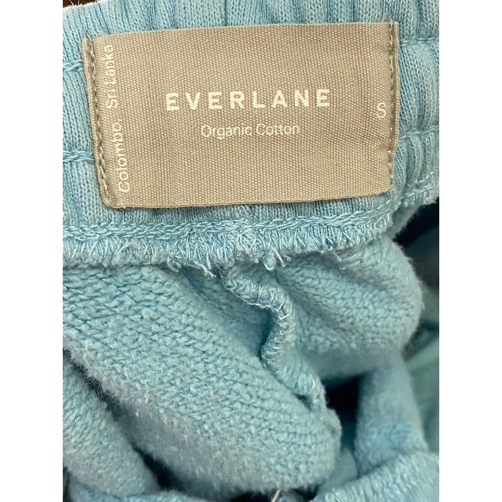 EVERLANE Women's Light Blue Organic Cotton Drawstring Casual Jogger Pant SZ S