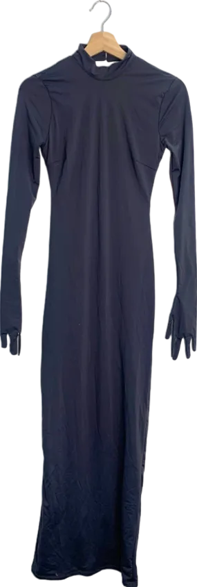 Fashion Nova Charcoal Cloé Backless Gloved Maxi Dress XS